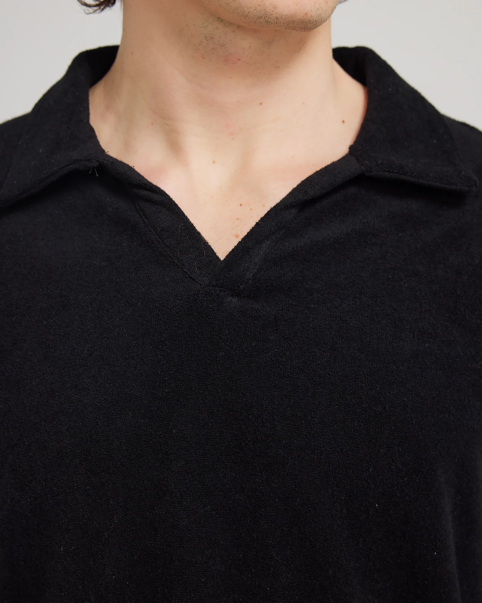 L/S Terry Polo Black - Image 5