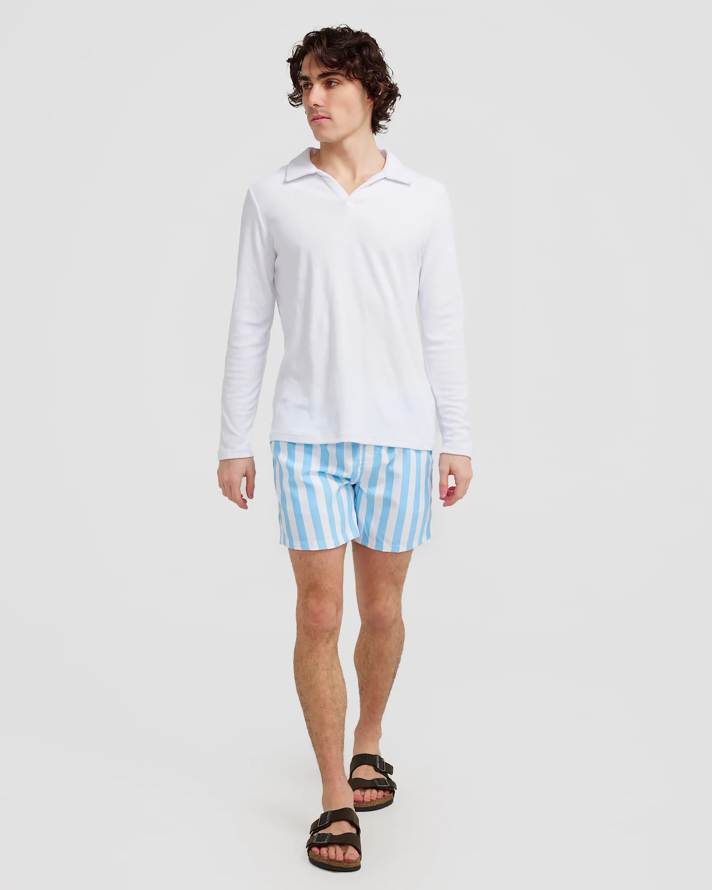 L/S Terry Polo White - Image 3