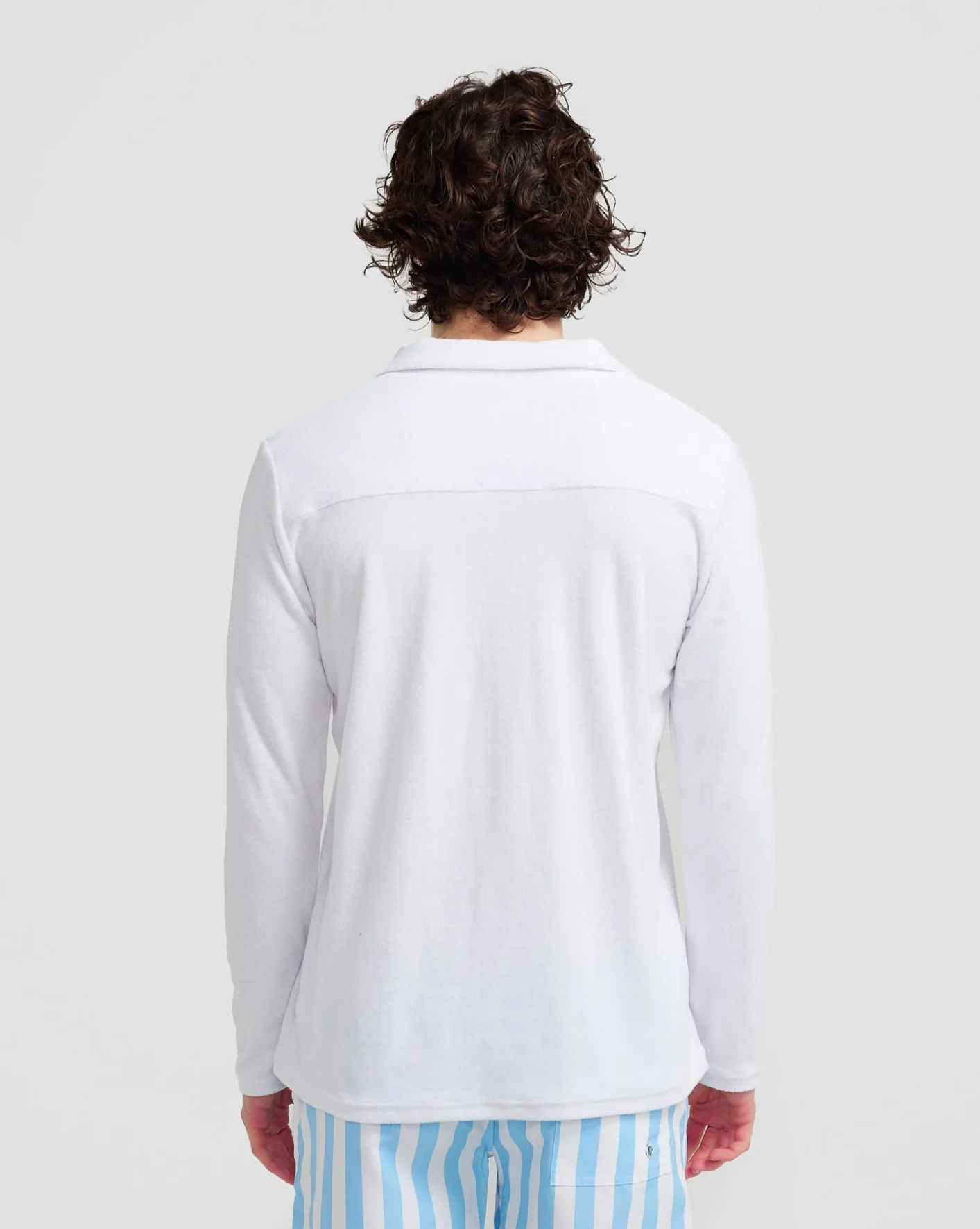 L/S Terry Polo White - Image 4