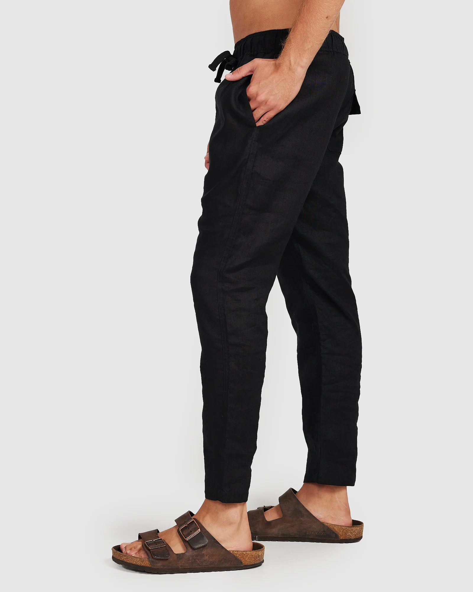 Linen Pants Black - Image 3