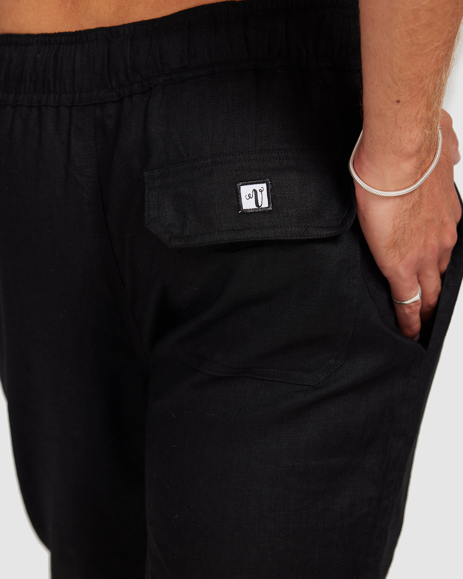 Linen Pants Black - Image 5