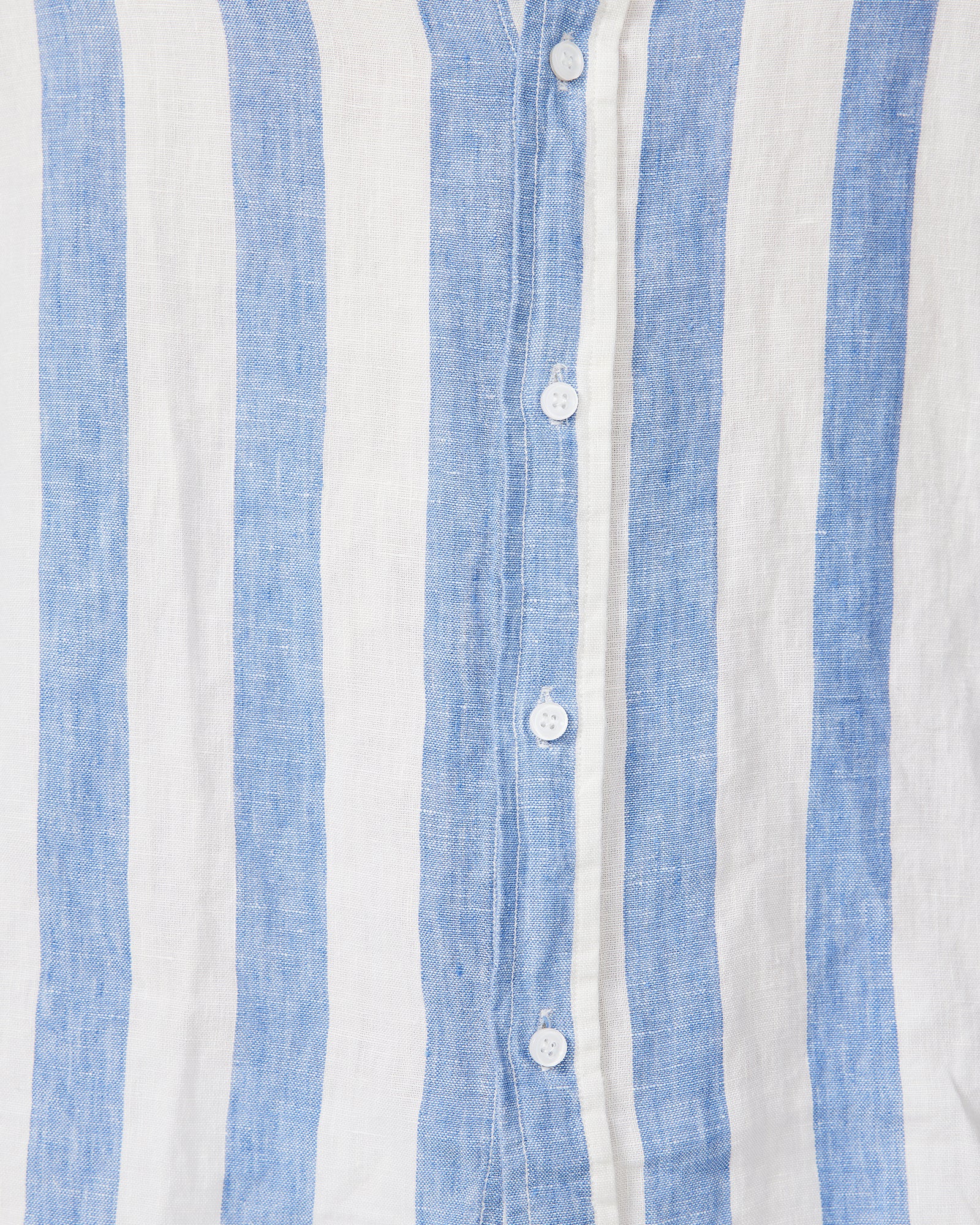 Linen Shirt Blue Stripe - Image 5