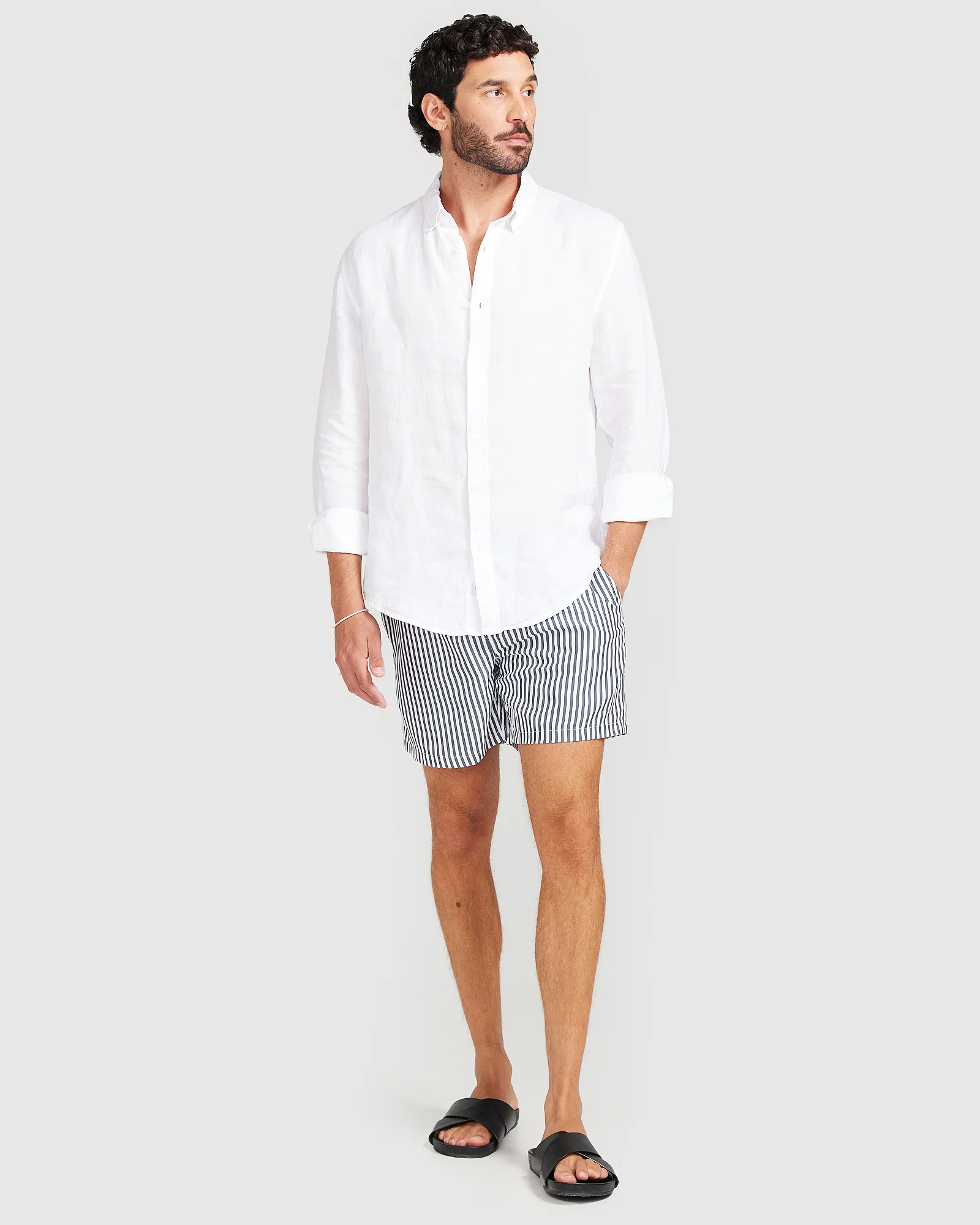 Linen Shirt White - Image 3