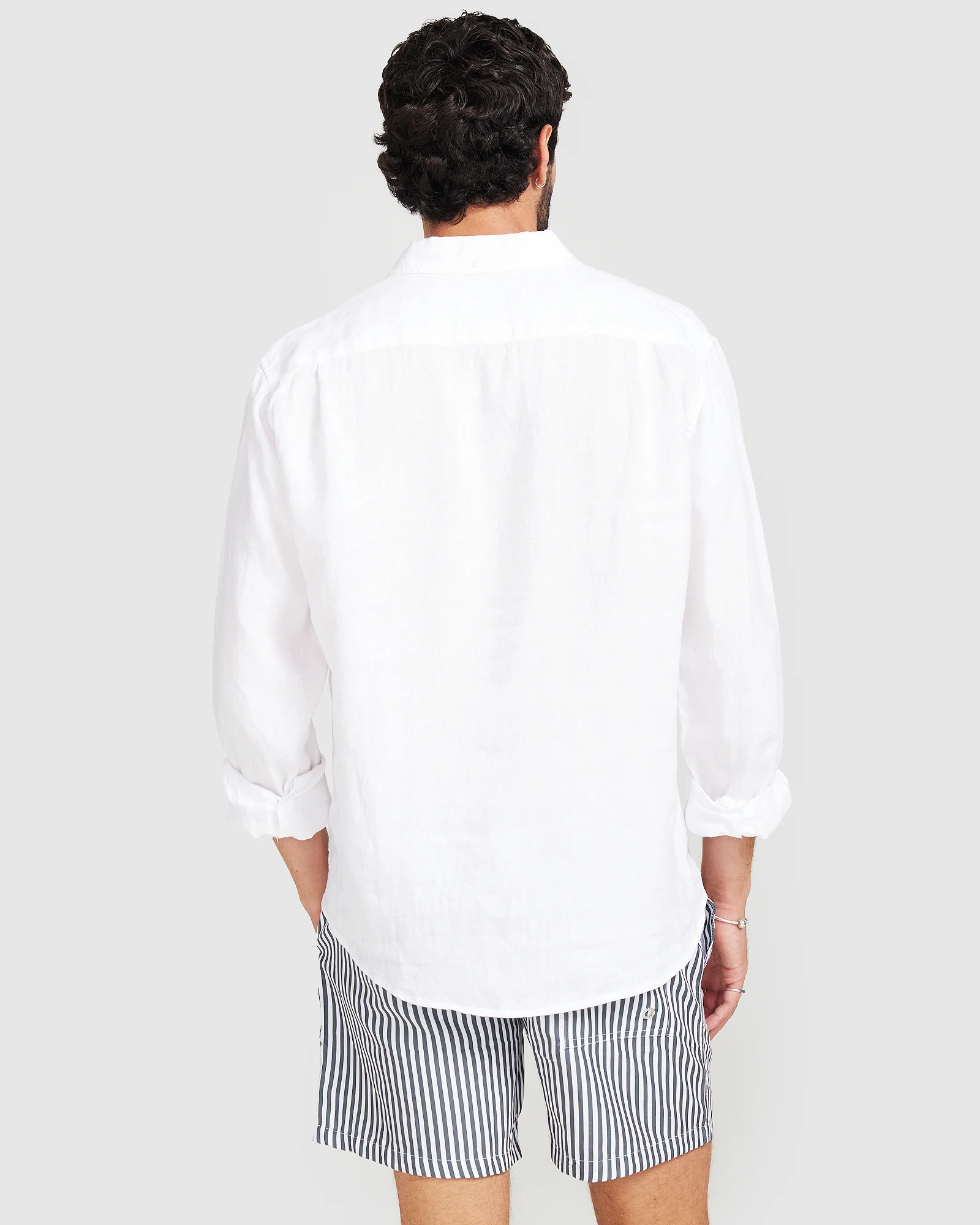 Linen Shirt White - Image 4