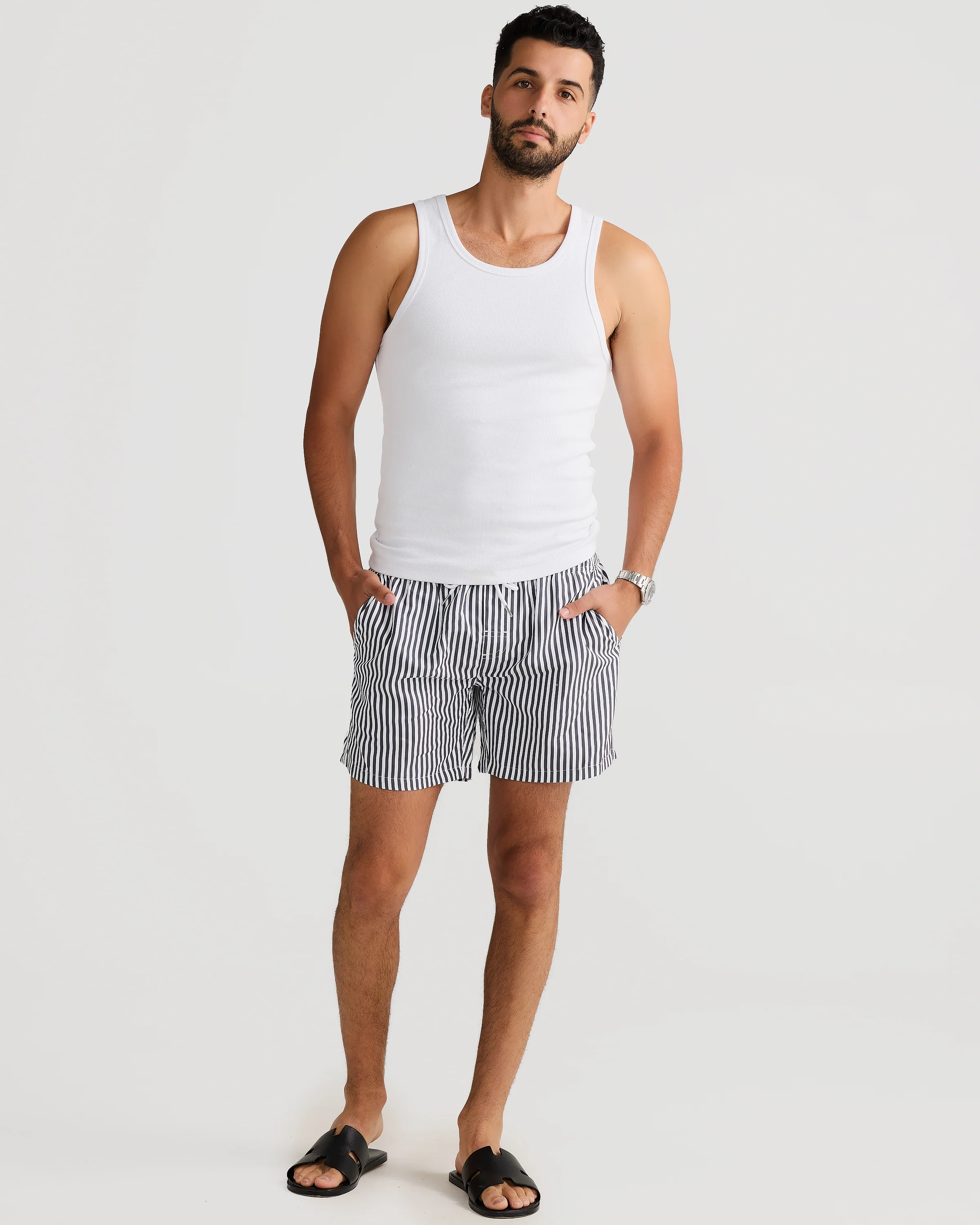 Rib Singlet White - Image 3