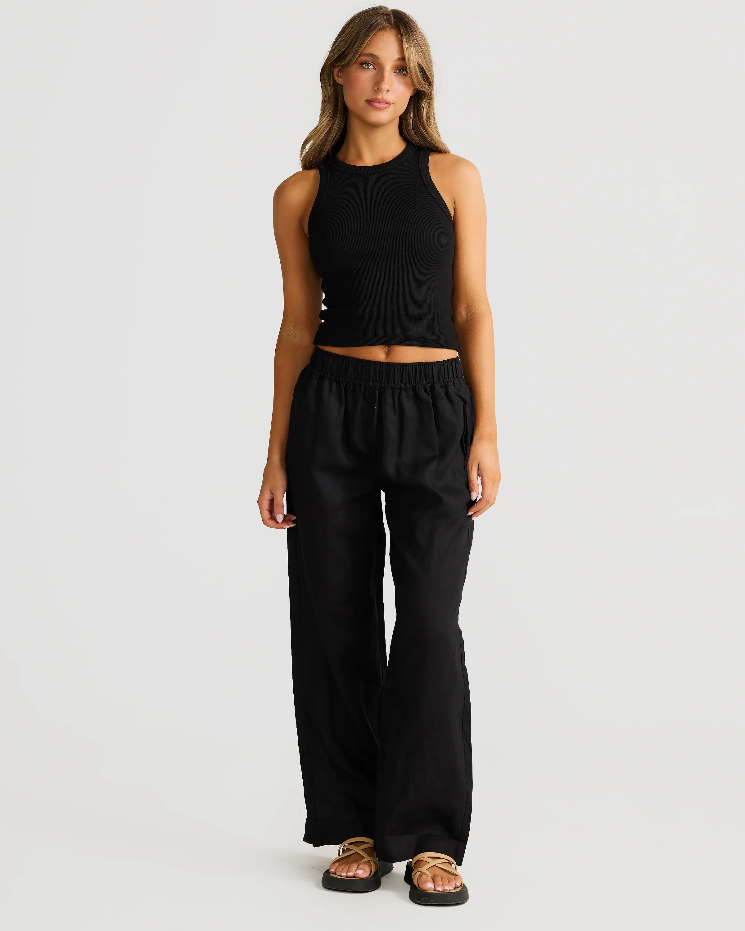 Rib Tank Black - Image 4