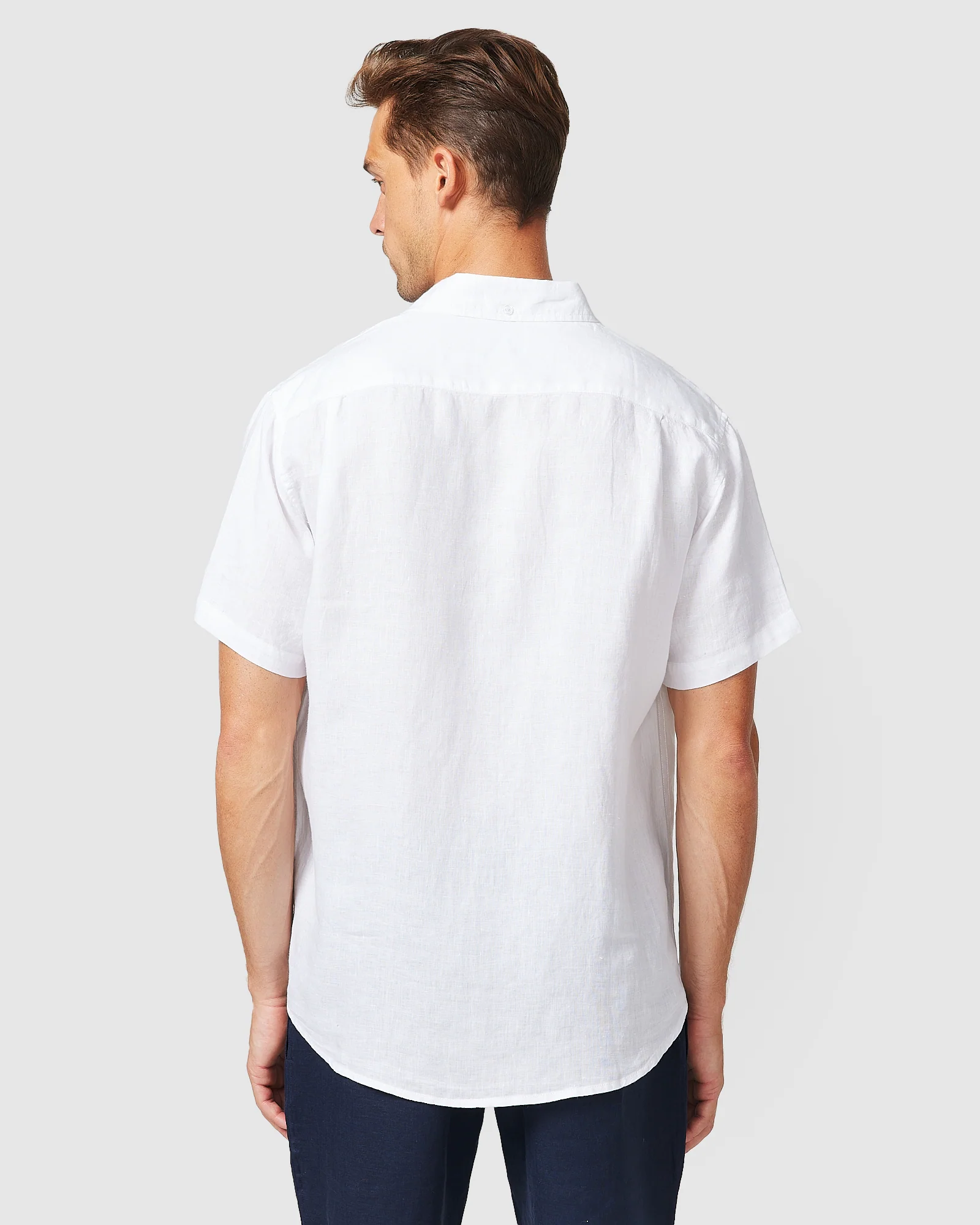 S/S Linen Shirt White - Image 6