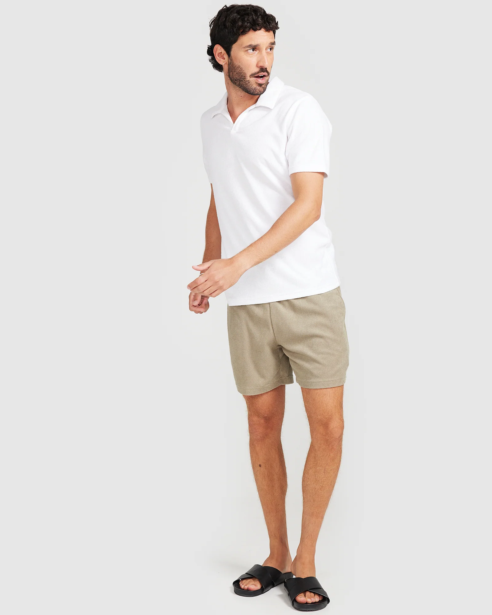 Terry Shorts Olive - Image 6